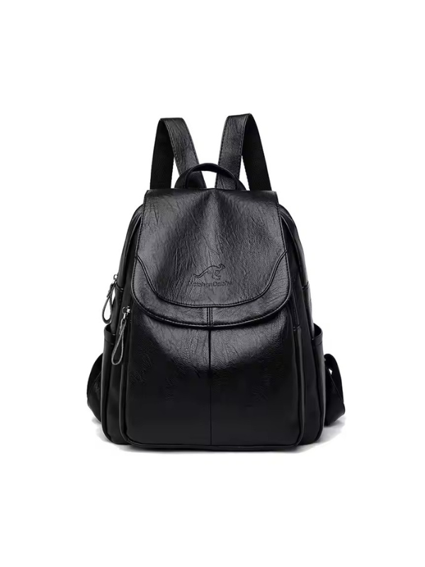 Anti-Diebstahl Rucksack aus PU-Leder mit RFID-Schutz 3