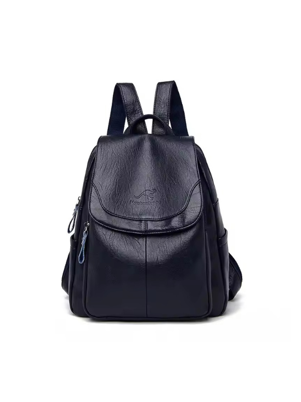 Anti-Diebstahl Rucksack aus PU-Leder mit RFID-Schutz 4