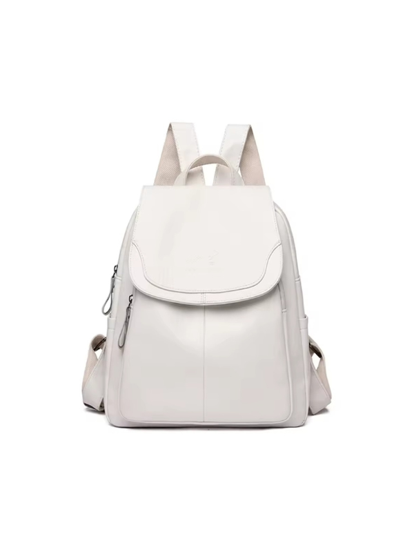 Anti-Diebstahl Rucksack aus PU-Leder mit RFID-Schutz 7