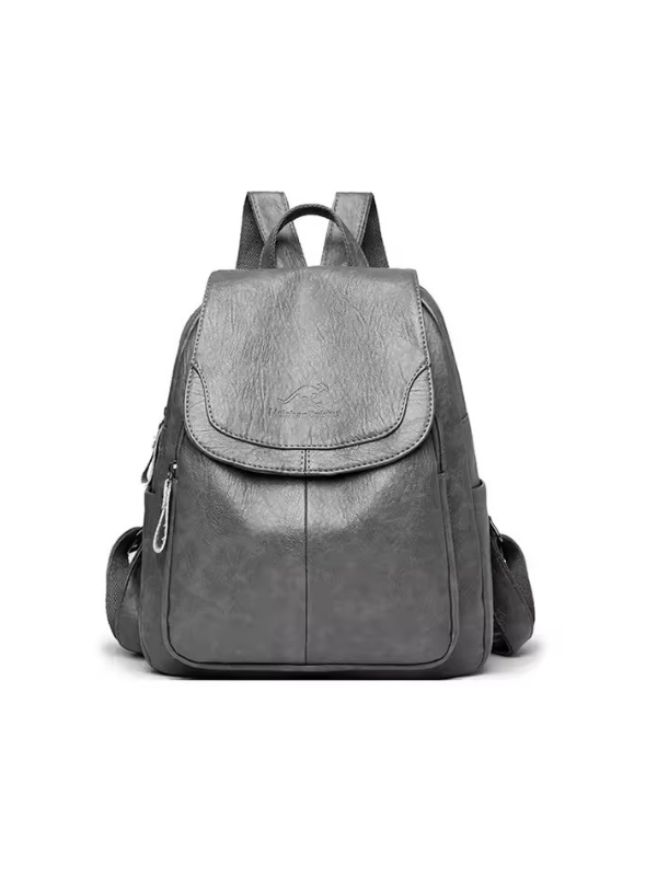 Anti-Diebstahl Rucksack aus PU-Leder mit RFID-Schutz 8