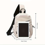 Brusttasche für Damen mit vielen Fächern 4