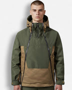 Ski- und Snowboardjacke für Herren mit doppeltem Reißverschluss