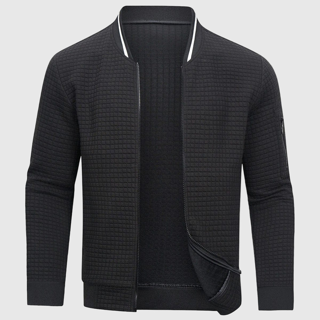 Blouson mit Rippkragen für Herren mit Ärmeltasche 0
