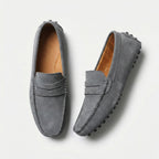Loafer für Herren im Mokassin Stil aus Wildleder Optik mit weichem Innenfutter