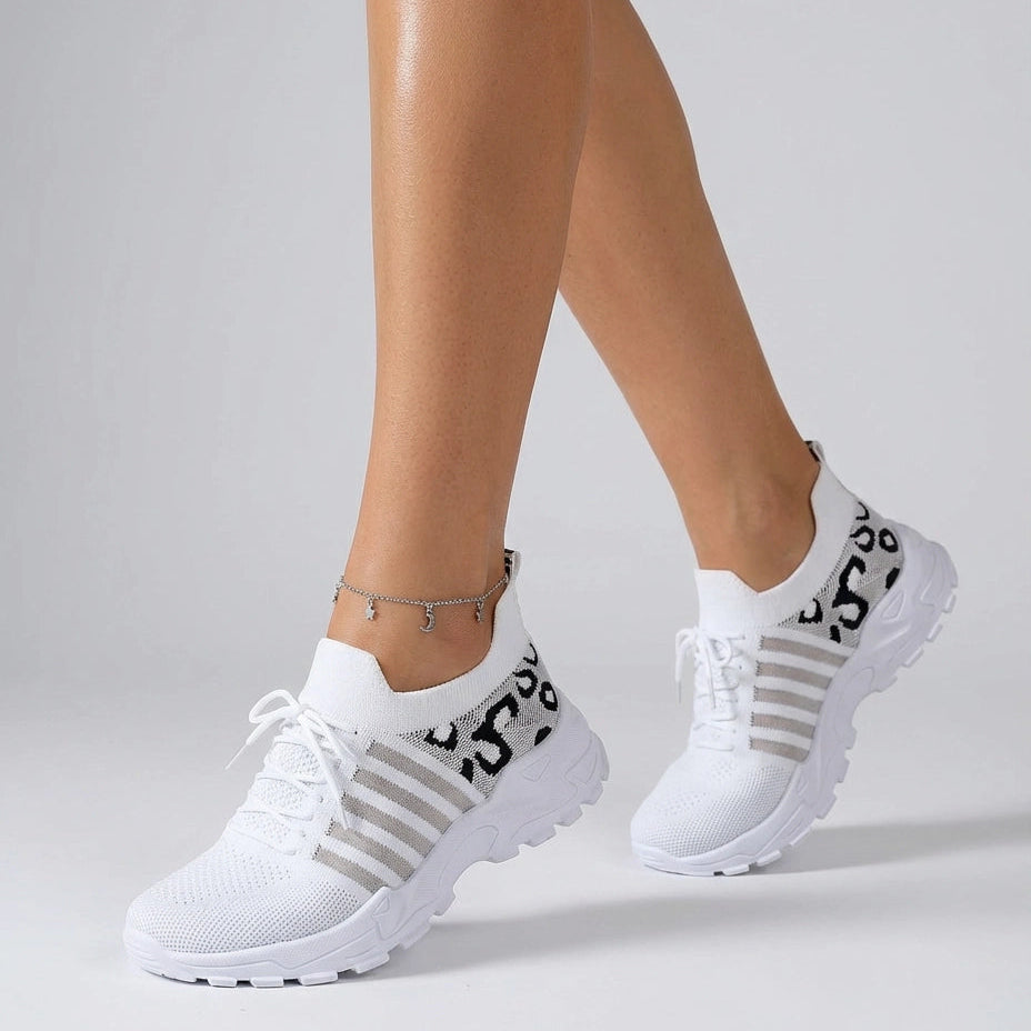 Sneaker mit Animal-Details für Damen in Bequemer Weite