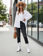 Cowboy-Stiefel mit Reißverschluss für Damen