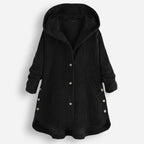 Kapuzenmantel aus Cord 1