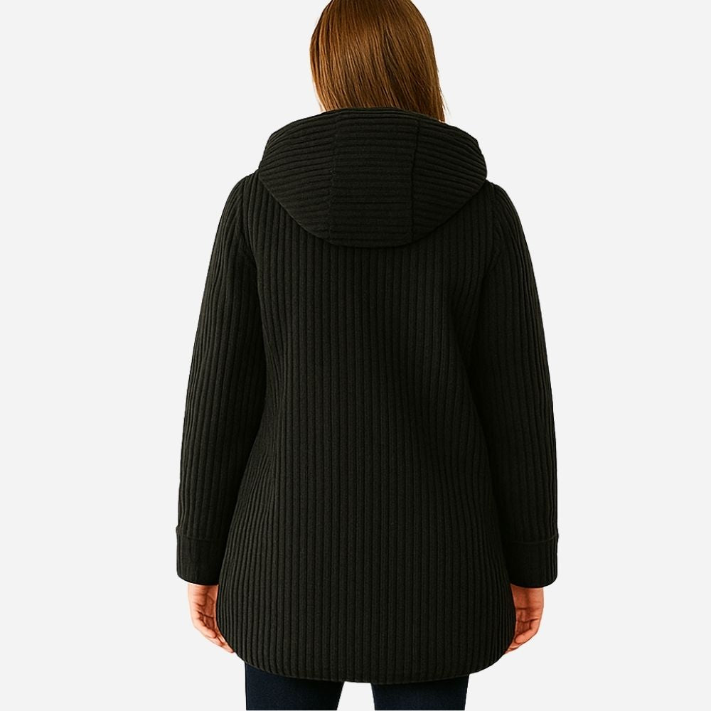 Kapuzenmantel aus Cord 3