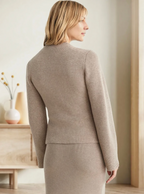 Damen Cardigan mit Ausgestellten Ärmeln für Lagen-Look 4