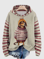Damen Hoodie mit Hundemotiv | Bequemer Kapuzenpullover für Tierliebhaber