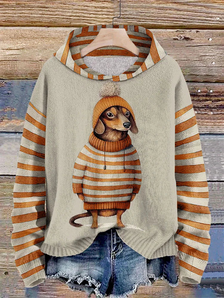 Damen Hoodie mit Hundemotiv | Bequemer Kapuzenpullover für Tierliebhaber 2