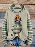 Damen Hoodie mit Hundemotiv | Bequemer Kapuzenpullover für Tierliebhaber 3