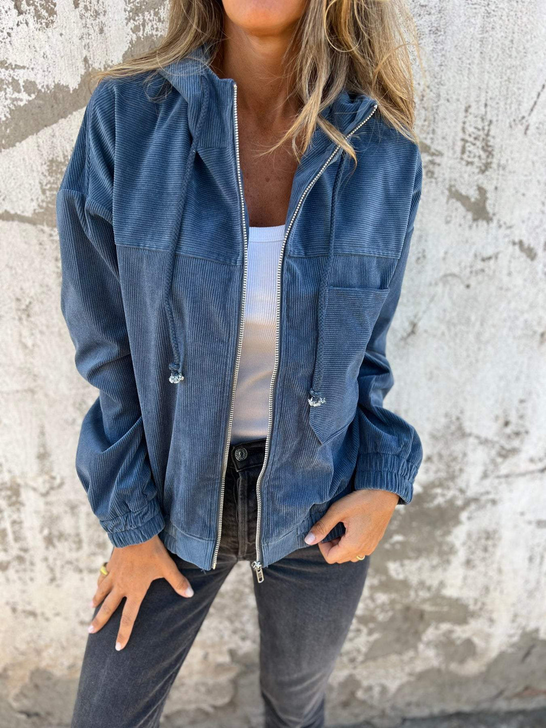 Damen Hoodie mit Reißverschluss und Kapuze | Bequeme Passform bis 5XL 0