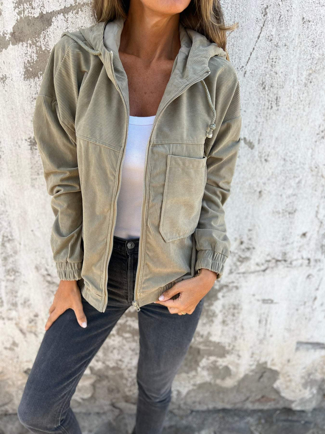 Damen Hoodie mit Reißverschluss und Kapuze | Bequeme Passform bis 5XL 1
