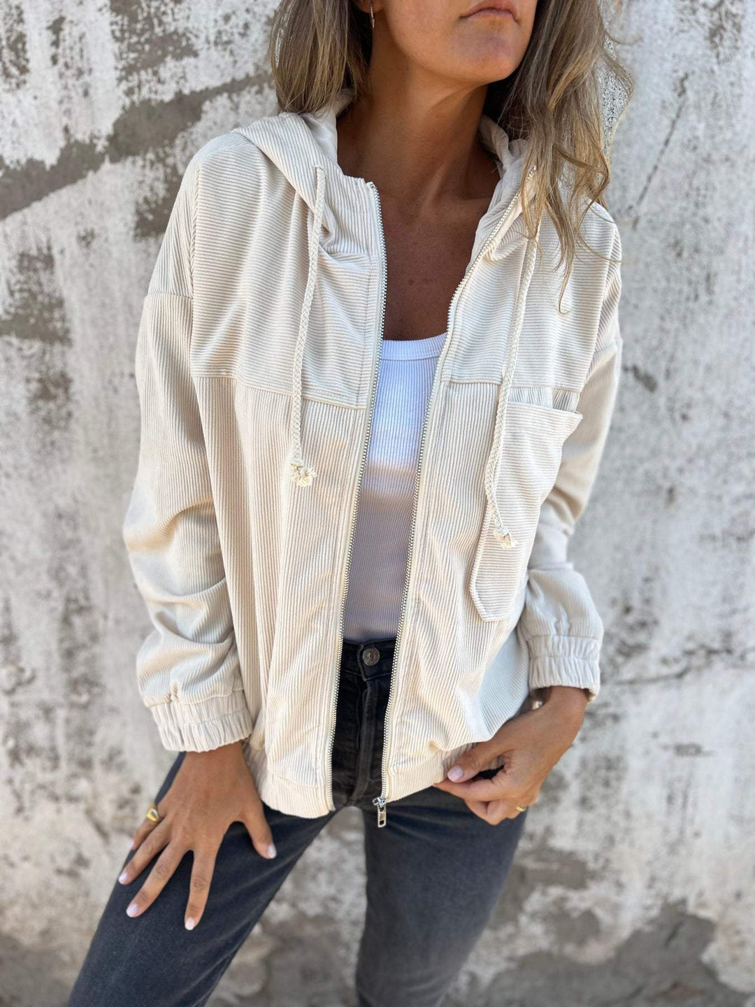 Damen Hoodie mit Reißverschluss und Kapuze | Bequeme Passform bis 5XL 4