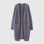 Langer Cashmere Strickjacke Für Frauen | Wärmend