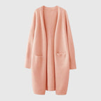 Langer Cashmere Strickjacke Für Frauen | Wärmend