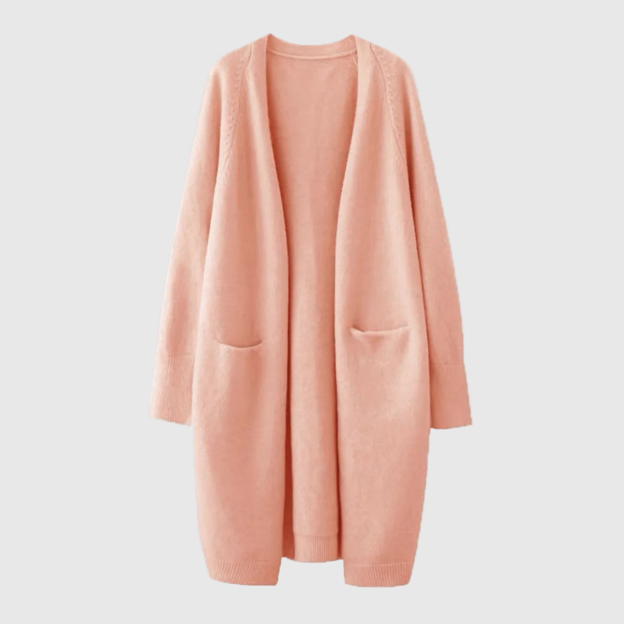 Langer Cashmere Strickjacke Für Frauen | Wärmend