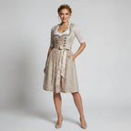Dirndlkleid für Damen mit Schnürmieder und Spitzenbluse