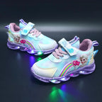 Leuchtende Sneaker mit LED Sohle und Klettverschluss