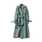 Doppelreihiger Trenchcoat für Damen mit abnehmbarem Gürtel 5