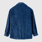 Dunkelblaues Cord Overshirt für Herren | Stilvolles Herbst-Outfit 1