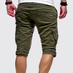 Cargo-Bermuda für Herren aus reiner Baumwolle in Regular Fit