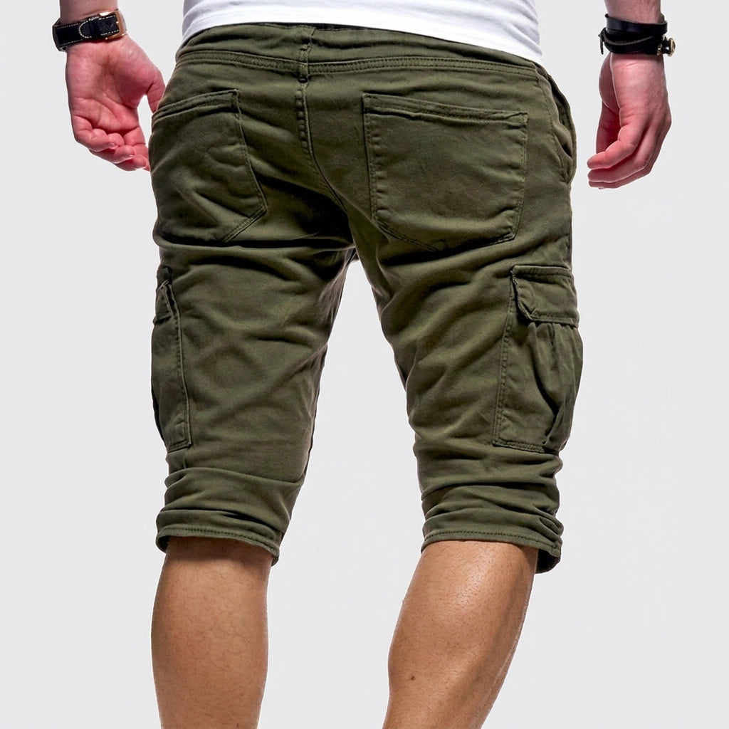 Cargo-Bermuda für Herren aus reiner Baumwolle in Regular Fit