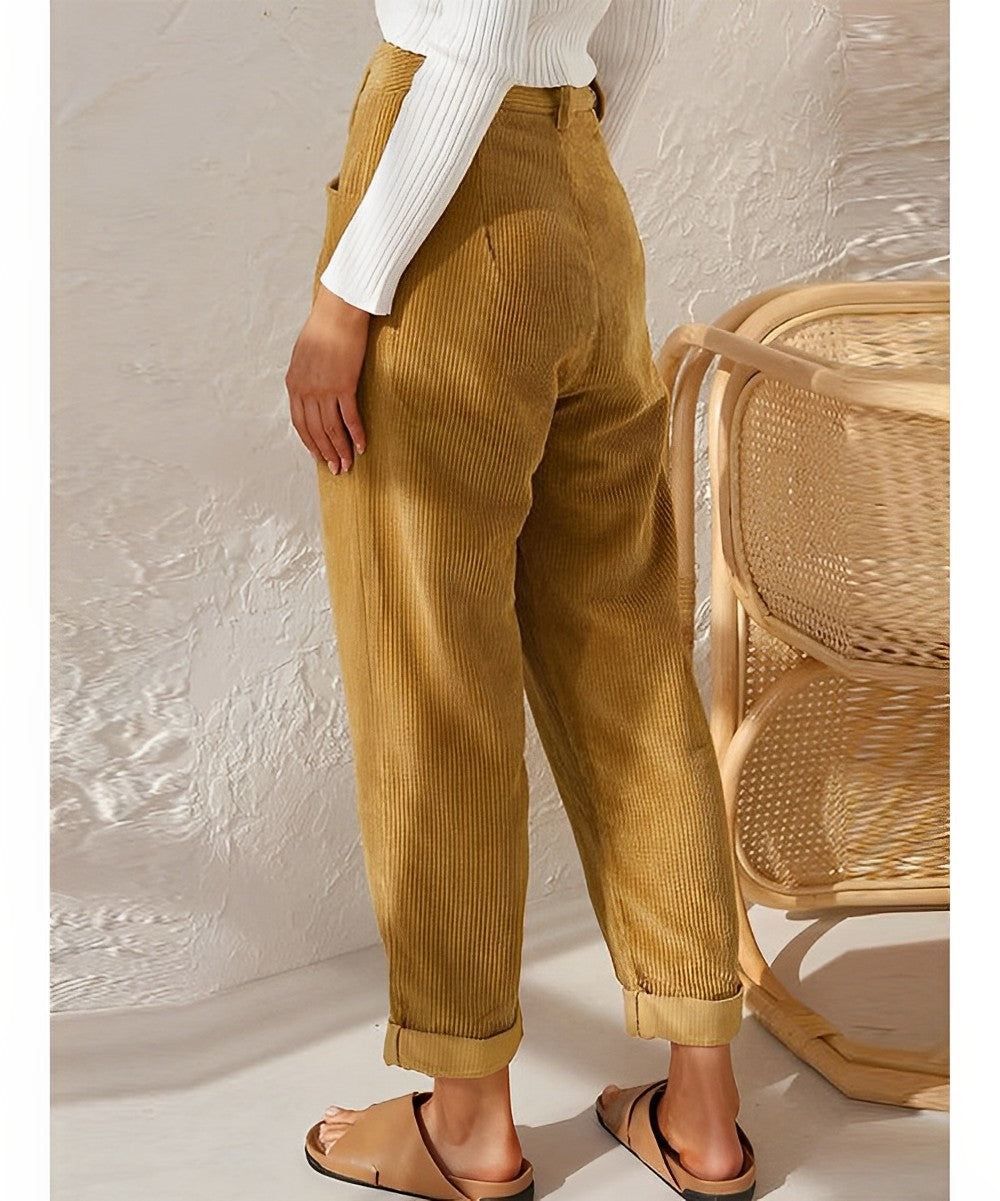 Elegante Cordhose für Damen | Gerade Passform für Alltag und Büro 3