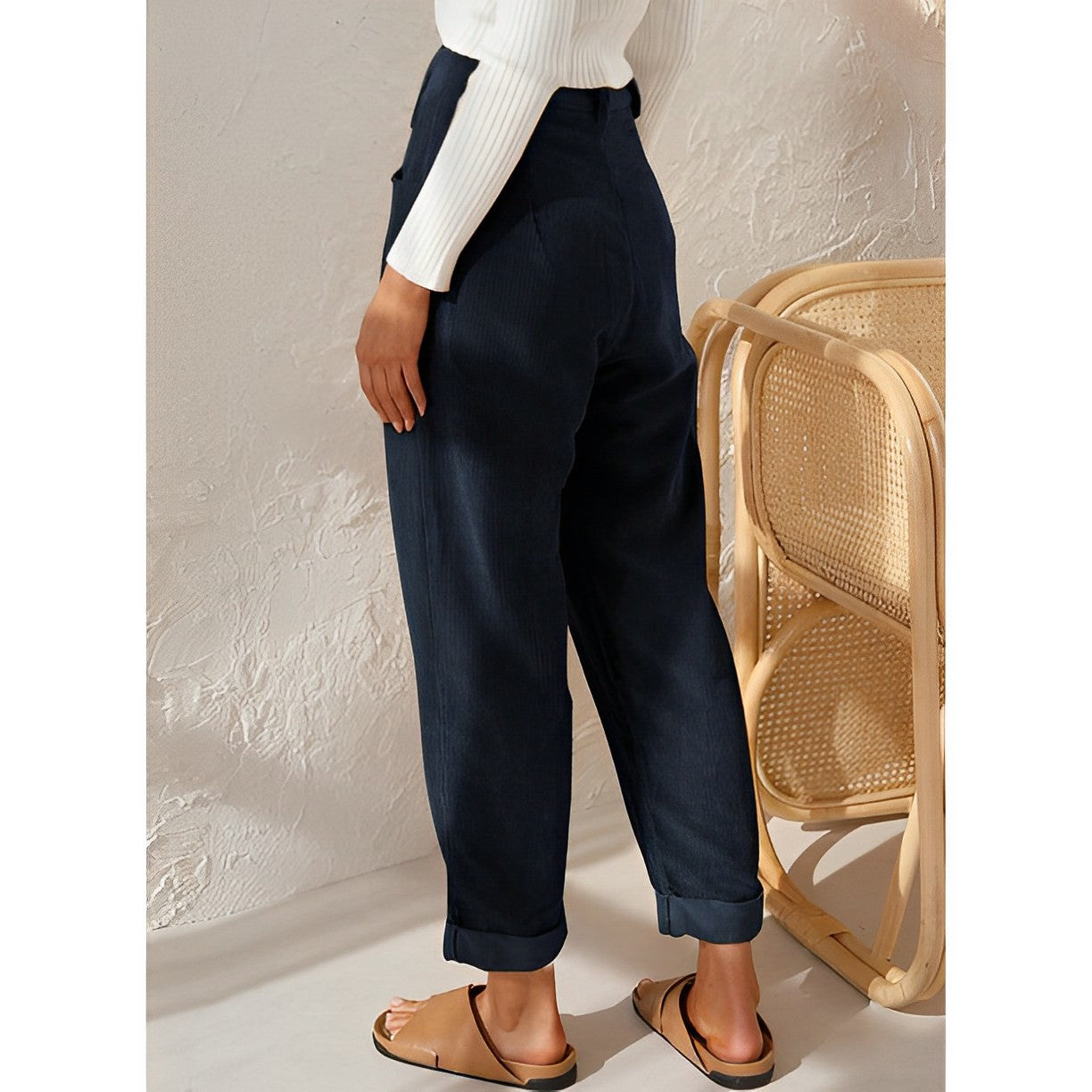 Elegante Cordhose für Damen | Gerade Passform für Alltag und Büro 5