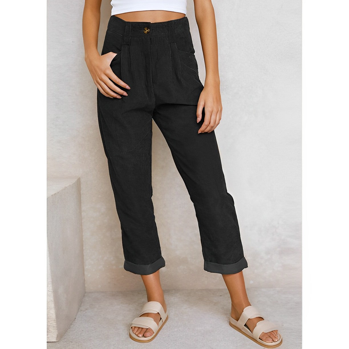 Elegante Cordhose für Damen | Gerade Passform für Alltag und Büro 7