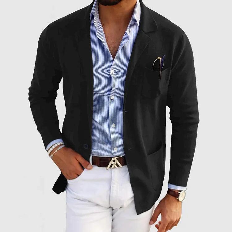 Elegante Herren Strickjacke mit Reverskragen | Regular Fit 3