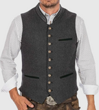 Elegante Herrenweste im Slim-Fit mit Klassischem Trachtenmuster 0