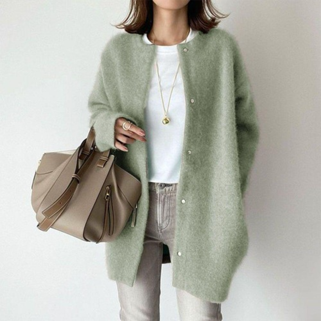 Elegante Strickjacke Damen | Zeitloses Design mit praktischen Taschen 7