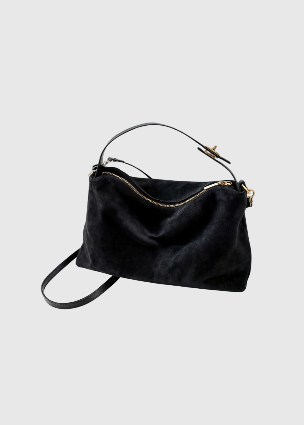 Elegante Umhängetasche Damen aus Kunstwildleder mit Reißverschluss 3