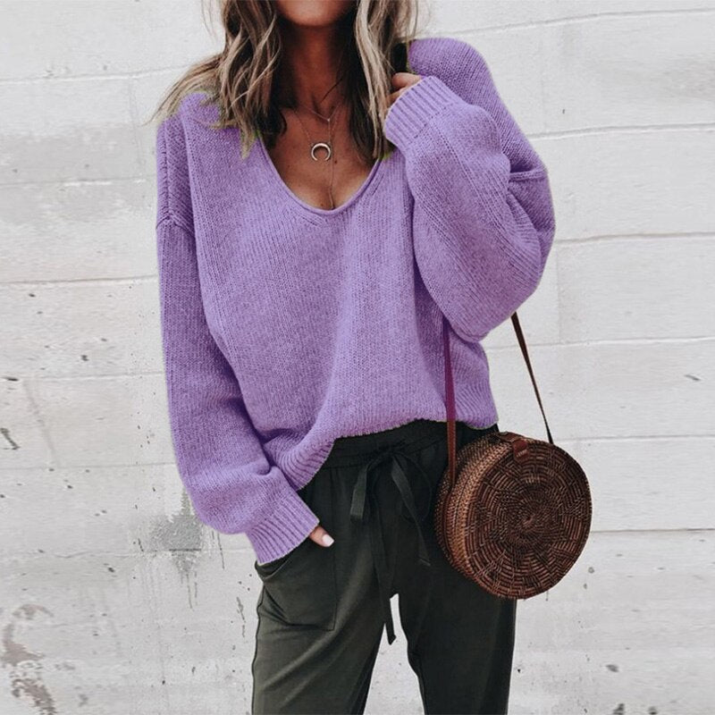 Eleganter Damenpullover aus Merinowolle mit Langarm 6