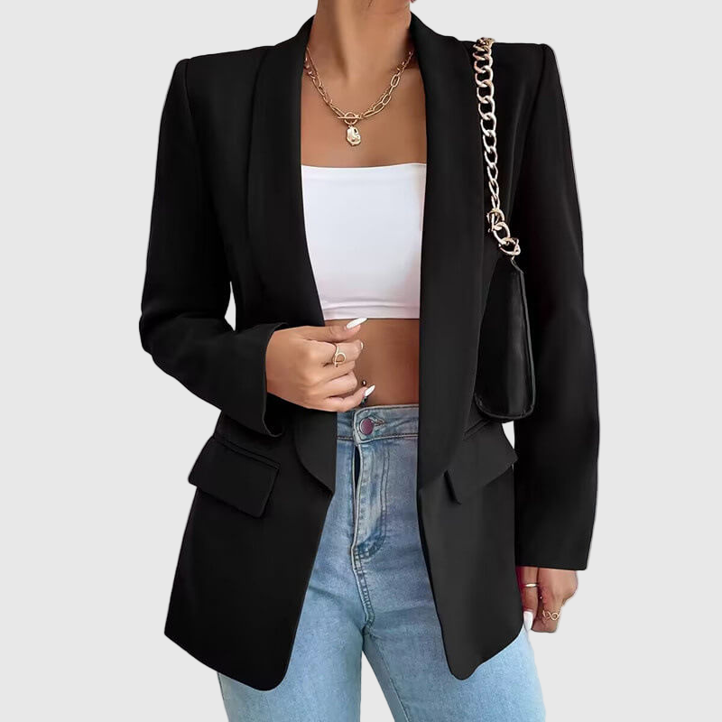 Eleganter Langarmblazer für Damen | Taillierte Silhouette 0