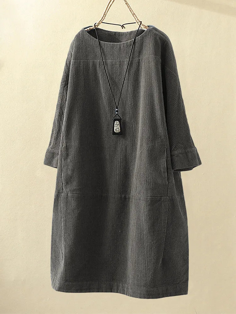 Elegantes Cordkleid für Damen | Festlich und vielseitig kombinierbar 1
