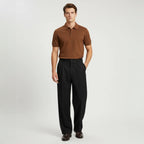 Wide-Leg Hose für Herren mit Bundfalten