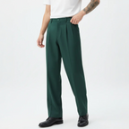 Wide-Leg Hose für Herren mit Bundfalten