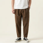 Sommerhose für Herren aus Baumwolle im Tapered Fit Braun