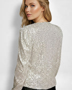 Kurzjacke mit Glitzer