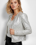 Kurzjacke mit Glitzer