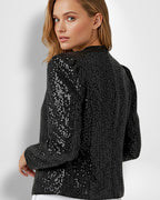 Kurzjacke mit Glitzer