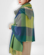 Schal Damen mit Karomuster 180 x 50 cm