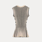 Gerippte Schlaghose für Damen mit elastischem Bund