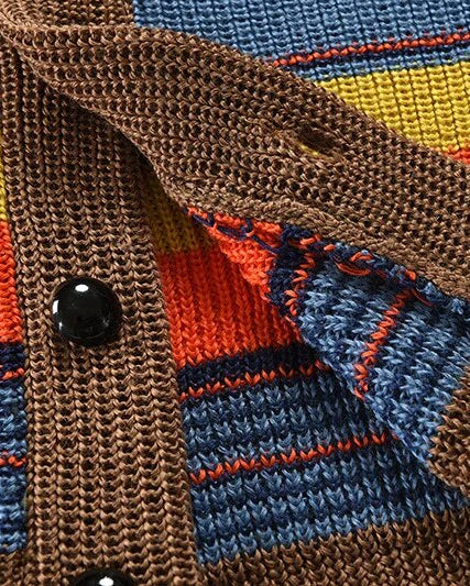 Pullover für Herren mit Kragen und Knopfleiste