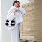 Grobstrick Rollkragenpullover für Damen in weiter Passform 3