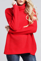 Grobstrickpullover für Damen mit Rollkragen 5