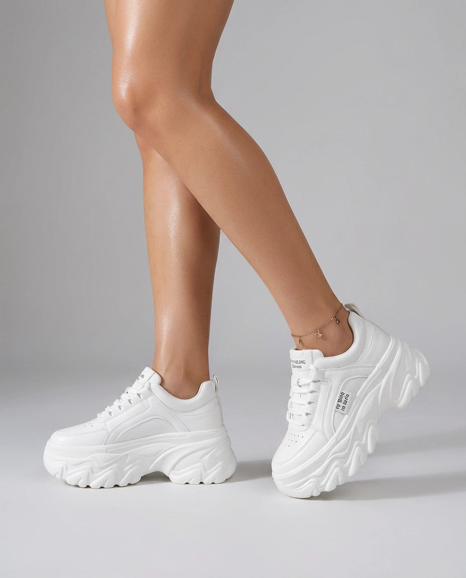 Chunky Sneaker für Damen mit Memory Foam in bequemer Weite